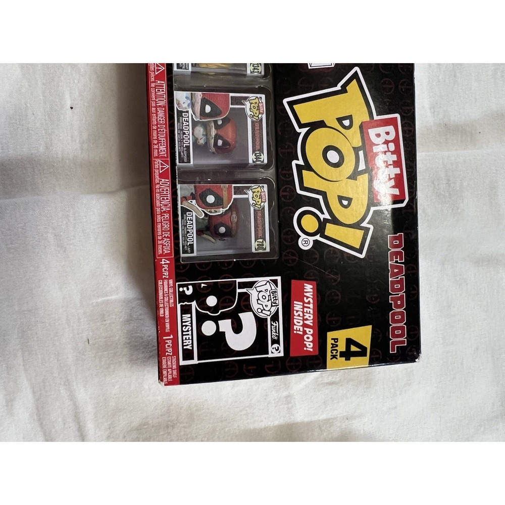 Funko Bitty Pop Deadpool 4 Pack Marvel Mini Figures Set with Display Shelf - Picture 3 of 8